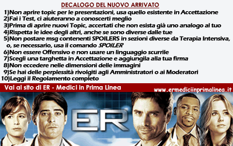 Il sito di ER - Medici in Prima Linea