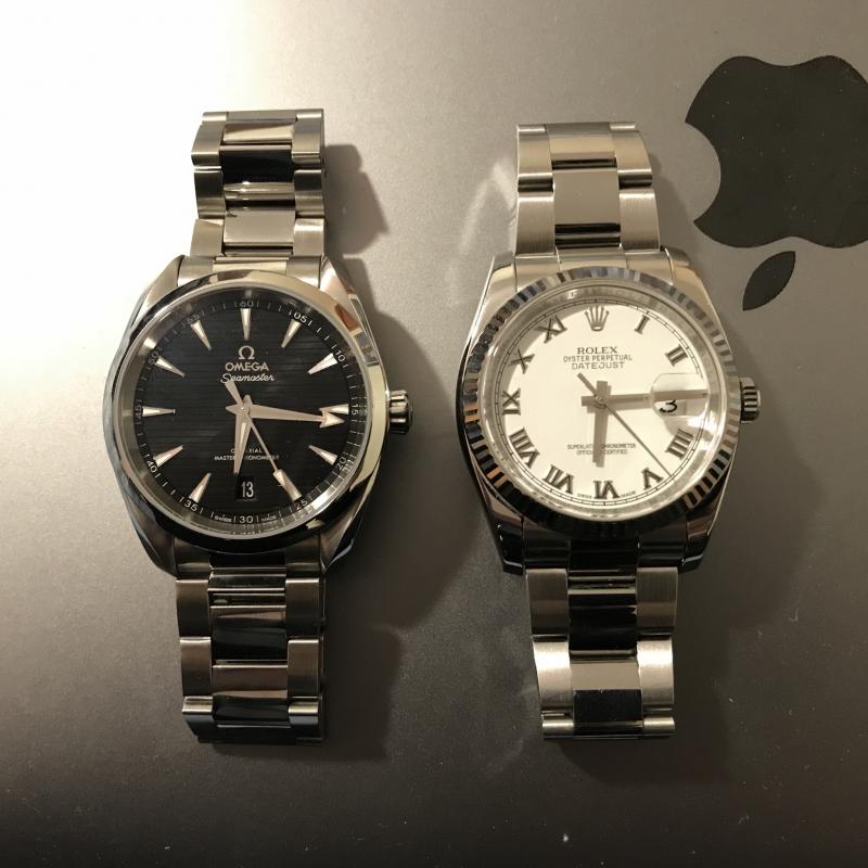 Datejust vs aqua on sale terra