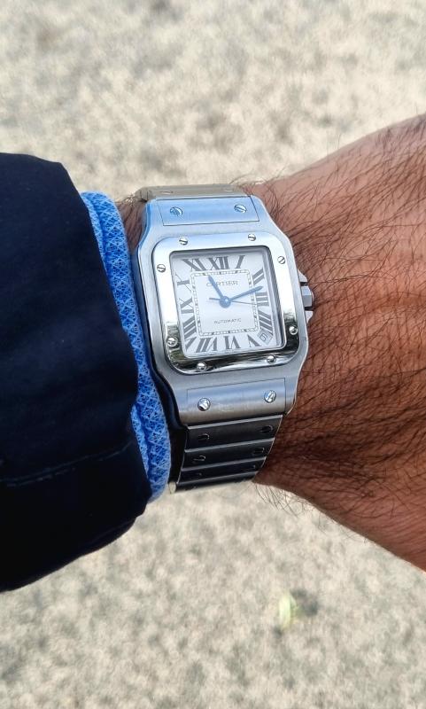 Cartier on sale santos medio
