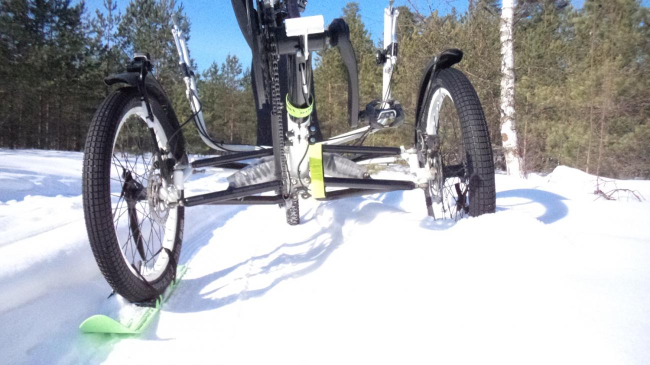 Specbike trike and skis