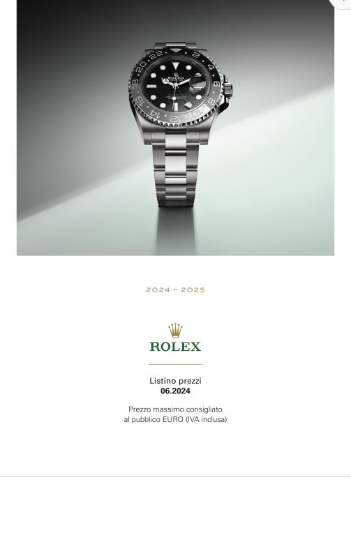 Aumento listino rolex 2019 sales
