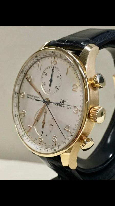 Iwc portoghese rattrappante hot sale oro rosa