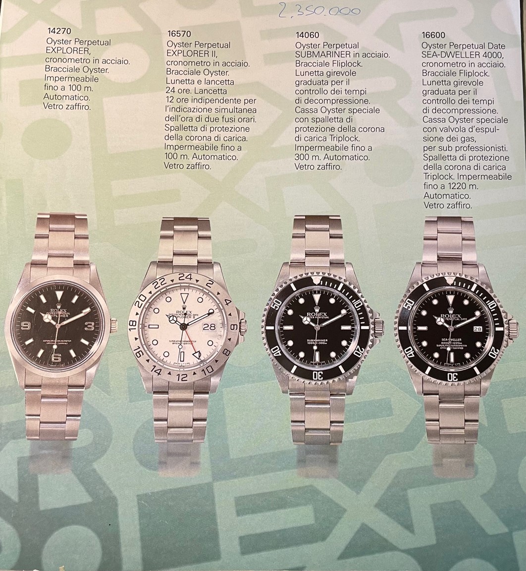 Aumento prezzi clearance rolex