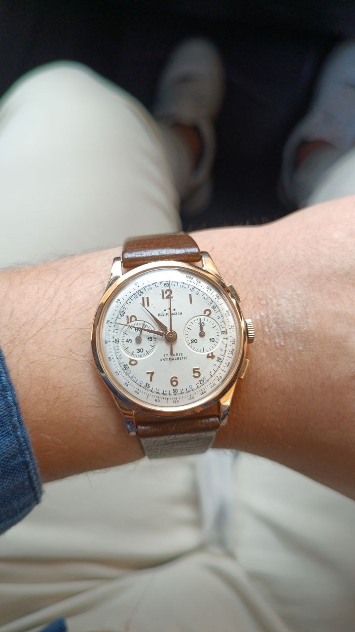 Agir watch crono vintage