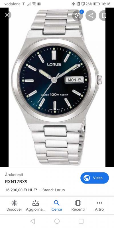 Richiesta opinioni su lorus rxn17bx9