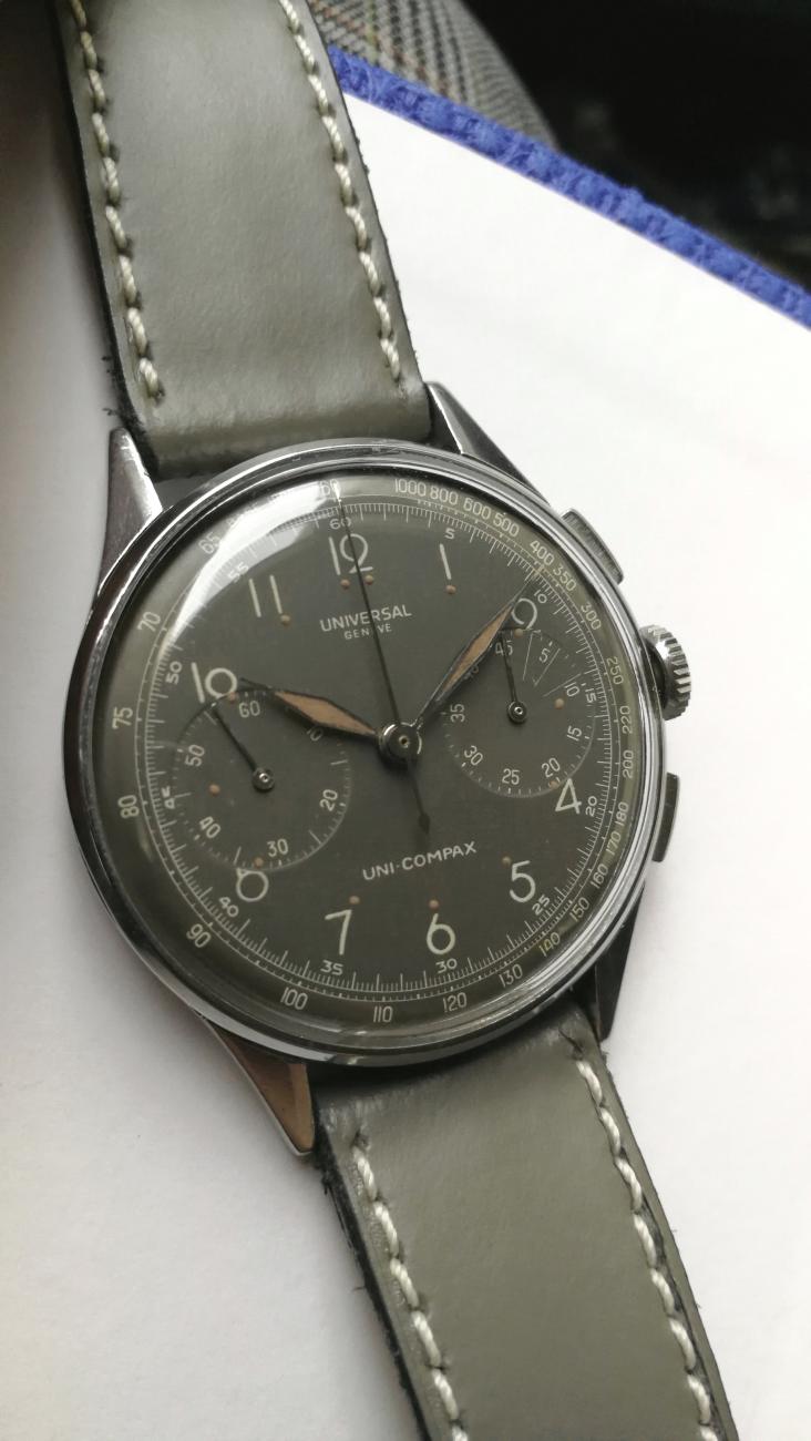 U G Unicompax Con Quadrante Inusuale Orologi Vintage