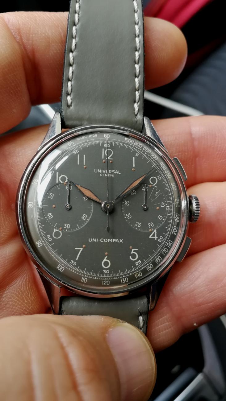 U G Unicompax Con Quadrante Inusuale Orologi Vintage