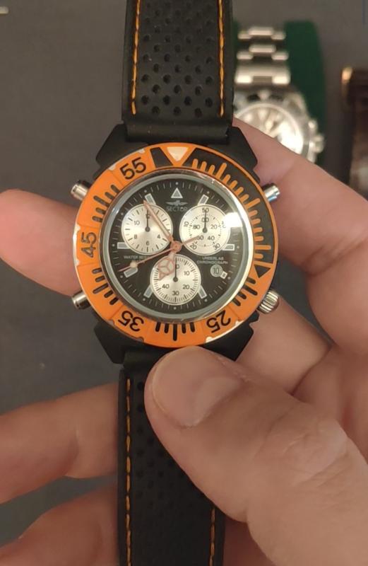 Sector underlab chronograph fermare lancetta secondi