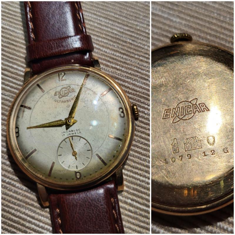 Orologio enicar oro anni 70 on sale