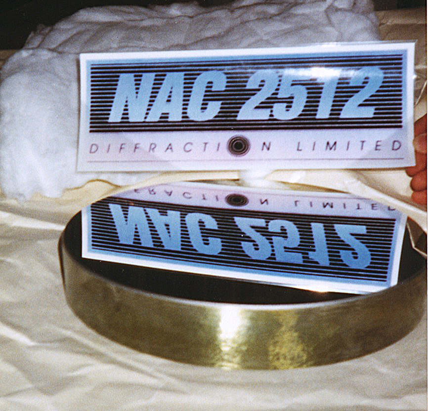 Lo specchio del NAC 2512 dopo l'alluminatura