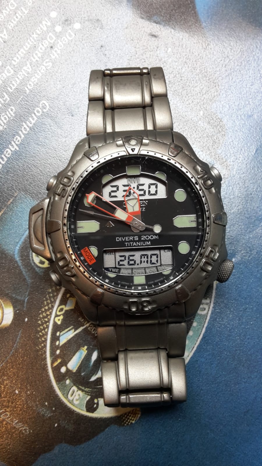 VENDUTO Vendo Citizen Aqualand 2 titanio ref. JP1030 53E