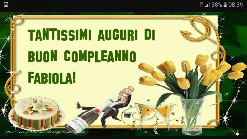 Buon Compleanno Fabiola