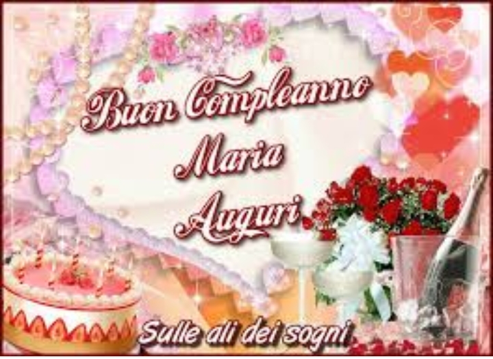 Buon Compleanno Maria