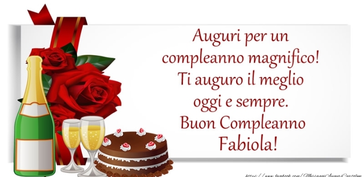 Buon Compleanno Fabiola
