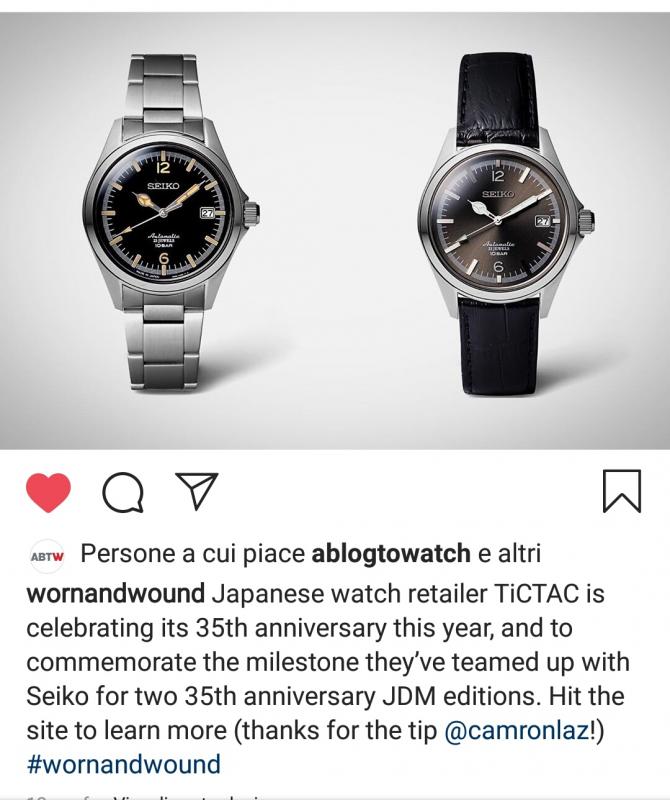 Novit Seiko 35th Anniversary Editions SZSB006 e SZSB007