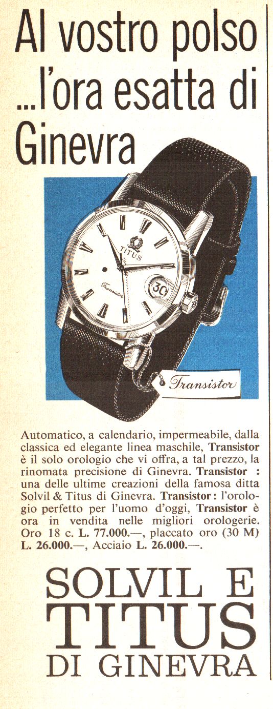 Orologio titus sales vintage prezzo